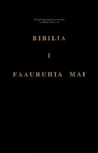 Bibilia I Faauruhai Mai by F. Edward Butterworth